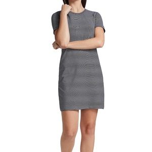 Theory Cherry Striped T-Shirt Dress